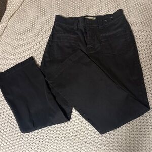 Madewell Dark Charcoal Kick Out Midrise Pants NWT